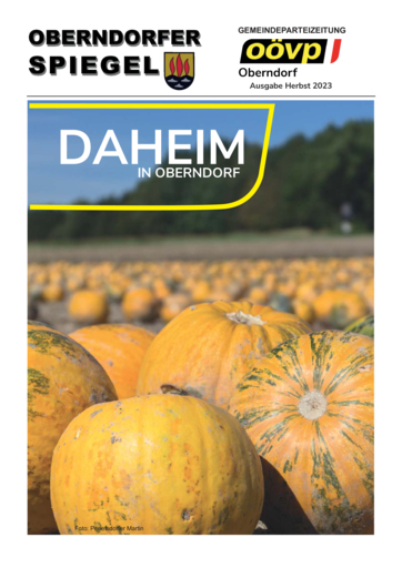 OBERNDORFER SPIEGEL HERBST 2023 OBERNDORFER SPIEGEL HERBST 2023