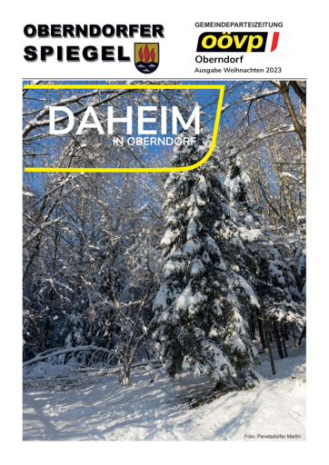 OBERNDORFER SPIEGEL WEIHNACHTEN 2023 OBERNDORFER SPIEGEL WEIHNACHTEN 2023