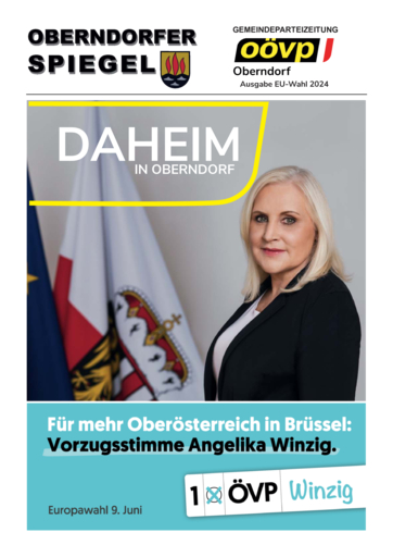 OBERNDORFER SPIEGEL EU-WAHL 2024 OBERNDORFER SPIEGEL EU-WAHL 2024