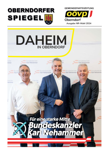 OBERNDORFER SPIEGEL NR-WAHL 2024 OBERNDORFER SPIEGEL NR-WAHL 2024