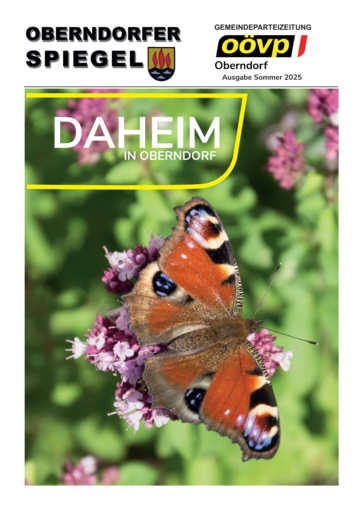 OBERNDORFER SPIEGEL SOMMER 2025 OBERNDORFER SPIEGEL SOMMER 2025