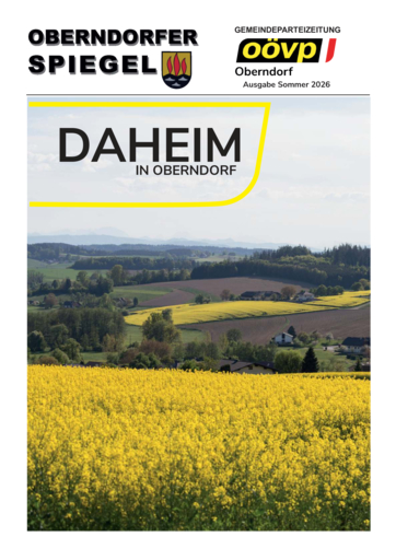 OBERNDORFER SPIEGEL SOMMER 2026 OBERNDORFER SPIEGEL SOMMER 2026
