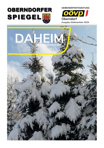 OBERNDORFER SPIEGEL WEIHNACHTEN 2024 OBERNDORFER SPIEGEL WEIHNACHTEN 2024