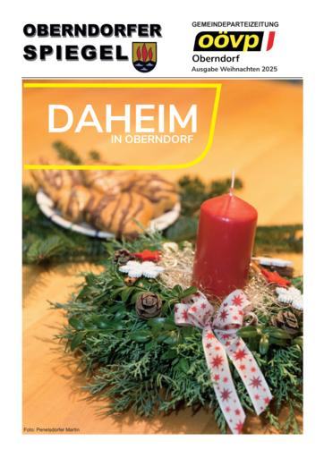 OBERNDORFER SPIEGEL WEIHNACHTEN 2025 OBERNDORFER SPIEGEL WEIHNACHTEN 2025